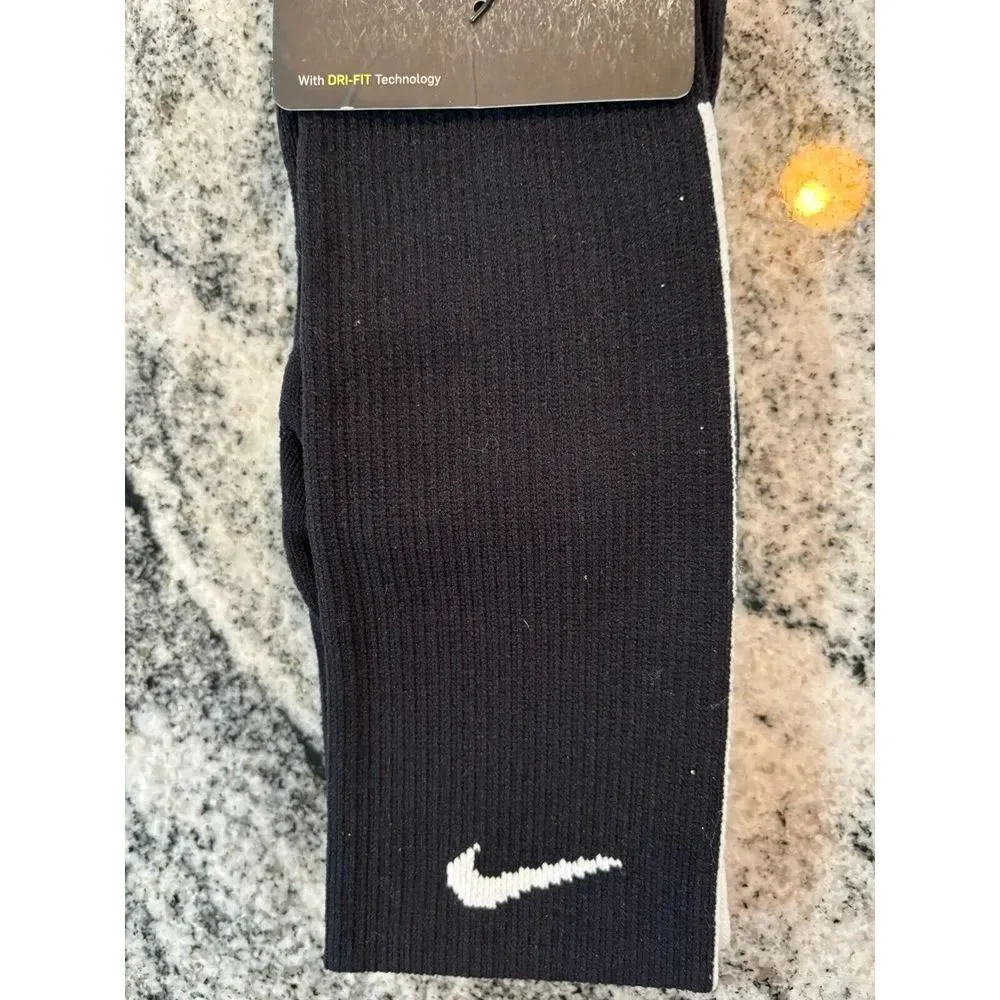 Nike‎ Vapor Dri-Fit Football Over the Calf Black Socks Women 4-6 Youth 3-5